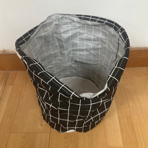 Venta al por mayor plegable de algodón y lino bolsa de lavandería y cestas de lona de gran capacidad cesto plegable organizador de almacenamiento con asa de pierna - Product Image 5