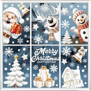 Pegatinas Personalizadas al por Mayor para Ventanas, de PVC Removibles, 3D, Blancas, Decorativas de Navidad, con Adsorción Electrostática, Pedidos al por Mayor - Product Image 1