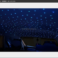 Lumière d'étoile de plafond de voiture en fibre optique PMMA LED 12VDC RGB à faire soi-même pour la décoration