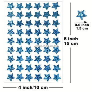 Autocollants holographiques personnalisés de haute qualité pour décorations de fête, fournitures de bricolage, jouets et billets factices - Product Image 6