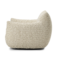 Canapé de salon simple de luxe populaire chaise pivotante de grande taille Style moderne Boucle tissu siège de salon villa simple maison hôtel