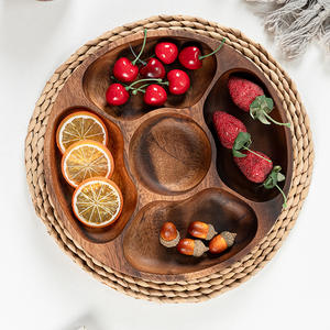 <span class=keywords><strong>2025</strong></span> <span class=keywords><strong>New</strong></span> Bamboo <span class=keywords><strong>Wooden</strong></span> Dish Plate Tray Set für Küche Home School Party Container Schalen Relish Sectional Snack Cheese Tray - Product Image 4