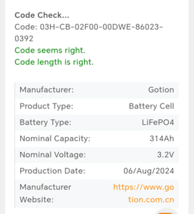 2025 Новые 12000 циклы Gotion 314Ah 3,2 В LiFePO4 солнечные литиевые батареи Солнечные Батареи Akku морской вилочный погрузчик аккумулятор - Product Image 3
