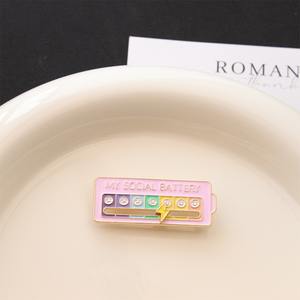 Spilla Personalizzabile con Energia Trasformante, Badge Scorrevole Fai-da-Te in Lega, Distintivo in Metallo Movibile per Regalo - Product Image 2