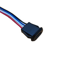 Conector de enchufe USB C, Puerto macho/hembra tipo C de 6 pines para reparación de cableado de placa PCB