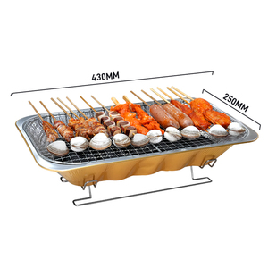 <strong>Disposable</strong> Barbecue Grill Outdoor Charcoal Bbq Grills Backyard Party Barbecue <strong>Disposable</strong> Grill - Product Image 2