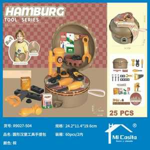 Tool Carry Bag Round Plastic Toy Set For Kids 5 To 7 Years Unisex Pretend Play - Product Image 3