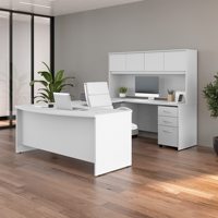 Manager CEo Boss Executive Office Table C Bureau en forme de U avec huche et classeurs mobiles