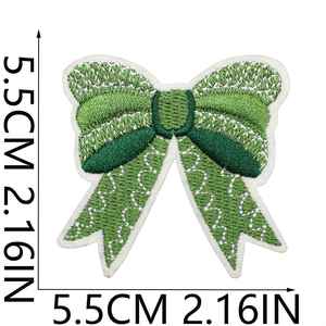 YTUSEN Patch en tissu non tissé vert rétro brodé sur le thème de l'informatique, en fil de polyester, pour vêtements en jean, motifs fleur, papillon, cœur - Product Image 3