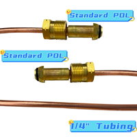 Régulateur inverseur pour RV Ligne de queue de cochon en cuivre POL X 1/4 "NPT
