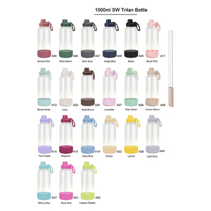Botella Deportiva de Gran Capacidad de 1000 ml, Tritan, Directo de Fábrica, Portátil, a Prueba de Fugas, con Pajita, para Viajes al Aire Libre y Gimnasio - Product Image 5