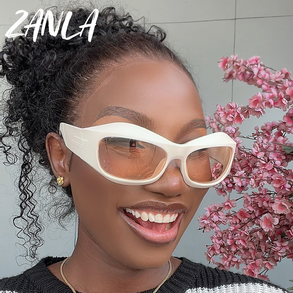 2023 Steampunk Pink Y2k Silver Futuristic Sunglasses