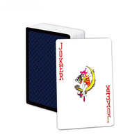 Carte de poker étanche RFID carte à jouer de haute qualité personnaliser en plastique NFC MINI étiquette Logo personnalisé étanche