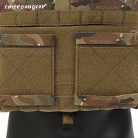 Gilet tactique modulaire Emersongear en nylon Cordura 500D à libération rapide, porte-plaques de combat Molle