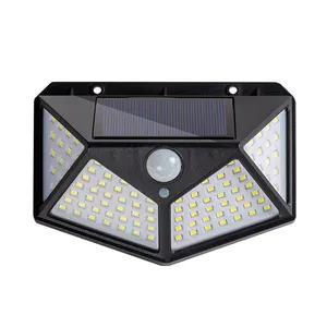 Outdoor Decoration Garden Yard Country House 100 LED LED Sensor Lamp Motion Wall Mounted Solar Wall Lights