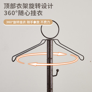Aromatherapy <b>Clothes</b> <b>Rack</b> Standing Coat Hanger Triangle Shape Multifunction Wardrobe Organizer Clothing Storage - Product Image 3