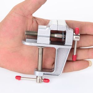 <b>Mini</b> Bench Vise Aluminum Alloy Small Flat Jaw Manual DIY Tool <b>Table</b> Vise - Product Image 3