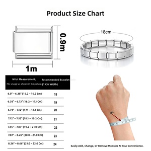Nuevos Eslabones Brillantes de Circonita para Pulseras Italianas, Venta al por Mayor, Módulo de Letras Iniciales Personalizadas DIY, Dijes de Letras para Pulseras Italianas - Product Image 5