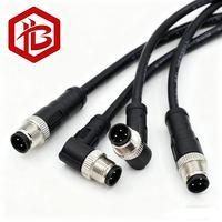 M12 Metallstecker IP68-zertifiziert Kupferkontakt 2A 8-Pin Canbus-Kabel Überzogener Steckverbinder für Solaranlagen FPC-Kabelverbindungen