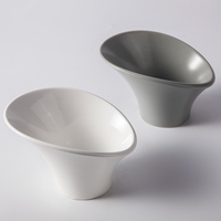 Bol en céramique irrégulier à glaçure mate japonaise de forme florale pour fruits et légumes, 6''/8''/10'', grand bol à fruits, petit bol à servir