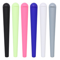 Tube en plastique à couvercle rabattable de 19*120 mm, récipient hermétique pour médicaments, résistant aux enfants, tubes de stockage coniques en plastique