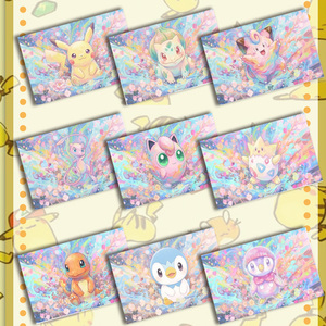 Nouvelle collection exclusive de breloques en émail acrylique sur le thème de Pokémon, en forme de planche d'art <span class=keywords><strong>manga</strong></span> prismatique, de qualité super premium, en boîtes mystères - Product Image 5