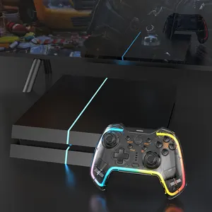 Wired/Wireless ג 'ויסטיק Gamepad מחשב משחק בקר תמיכה RGB מנורת ג' ויסטיק עבור Nintendo-מתג PS4 PS3 נייד טלפון tablet טלוויזיה