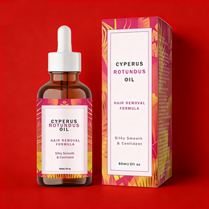 Spray dépilatoire à l'huile de Cyperus aux herbes 60 ml – Bloque la repousse des poils, hydrate et apaise pour tous types de peau – Usage féminin corps - Product Image 4