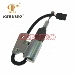 Suku Cadang <span class=keywords><strong>Excavator</strong></span> Katup <span class=keywords><strong>Solenoid</strong></span> Pematian Bahan Bakar Mesin Diesel D6ac 3991167 12V 3991168 24V untuk Hyundai <span class=keywords><strong>Liugong</strong></span> - Product Image 5