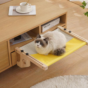 Hamaca Moderna para Gatos con Diseño de Rayas de Animales, Ecológica, de Bambú, Cama Colgante para Mascotas Pequeñas, para Gatos y Perros Pequeños, Venta al Por Mayor - Product Image 1