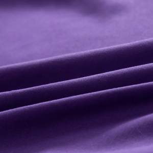 Drap-housse Royal Purple Queen 60x80 pouces, poches profondes, en coton, pour usage domestique, couleur unie, doux et respirant, protège-matelas - Product Image 5