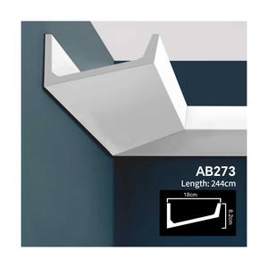 Décoration intérieure Éclairage <span class=keywords><strong>indirect</strong></span> Moulures couronnées pour plafond/mur Plafond uni d'angle avec <span class=keywords><strong>corniche</strong></span> Led avec moulage d'angle LED PU - Product Image 1