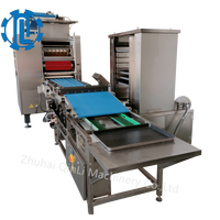 Machine de transfert de plateaux entièrement automatique pour boulangerie, prix fabricant, alimentation par plateau.