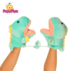 Gants et jouets en peluche super doux en coton et coton PP, motif <span class=keywords><strong>dinosaure</strong></span> Kawaii, pour filles, cadeau d'anniversaire, vente chaude - Product Image 3