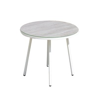 Ensemble de chaises de café en plein air en métal, trois pièces, style moderne et simple, pour le thé de l'après-midi
