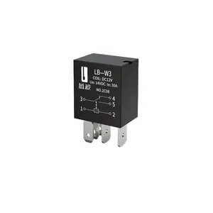 LANBOO Large Current Violet Relay 12V/24V 30A 4PIN/5PIN 1NO/1NO1NC Automobile Universal Relay