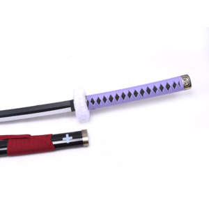 Katana de cosplay <span class=keywords><strong>One</strong></span> <span class=keywords><strong>Piece</strong></span> Trafalgar <span class=keywords><strong>Law</strong></span>, 104 cm, lame en bambou non tranchante avec accents en plastique - Product Image 2