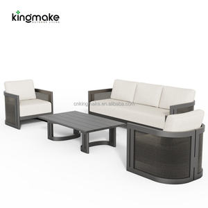 Canapé <span class=keywords><strong>de</strong></span> <span class=keywords><strong>jardin</strong></span> en aluminium <span class=keywords><strong>de</strong></span> luxe Foshan, mobilier d'extérieur moderne, ensemble <span class=keywords><strong>de</strong></span> canapés <span class=keywords><strong>de</strong></span> <span class=keywords><strong>jardin</strong></span> - Product Image 2