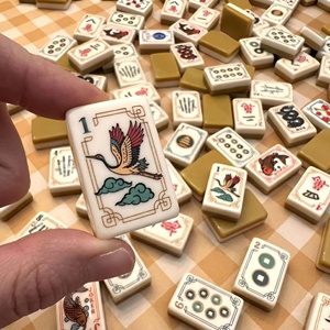 Tuiles de Mahjong Dorées Double Couche <span class=keywords><strong>en</strong></span> Acrylique, 160 Pièces, Luxe Moderne, Portables, Finition Polie à la Main, Design Classique, pour <span class=keywords><strong>Jeu</strong></span> à Domicile et Cadeau - Product Image 3