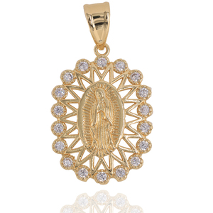 14K Plaqué Or Sainte Vierge Marie Jésus Méduse Pendentifs Religieux À La Mode DIY Géométrie Charmes pour Bijoux Accessoire Fabrication - Product Image 4