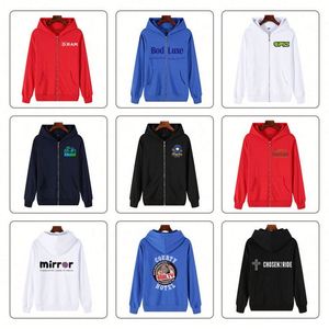 เสื้อฮู้ดซิปเต็มตัวสีดำ ไซส์ใหญ่ คุณภาพสูง ผ้าฝ้าย 100% ขายส่ง - Product Image 3