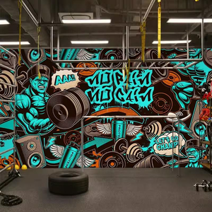Adesivi Murali Personalizzati di Alta Qualità per Pubblicità, Arte Graffiti, Sfondo Palestra, Decalcomanie in Vinile Autoadesive Impermeabili - Product Image 2