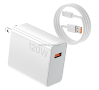 Chargeur mural USB Cube 33W 67W 120W EU US pour Xiaomi, Hypercharge Turbo, charge rapide