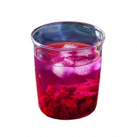 Verre à boire transparent 340 ml (11 oz) avec impression de figurines mignonnes, pour jus de fruits, lait, café, compatible micro-ondes et lave-vaisselle, design moderne