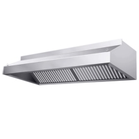 Penghisap Asap Dapur Komersial Stainless Steel Daya Hisap Besar untuk Kantin, Restoran, Hotel, dan Perlengkapan Barbekyu