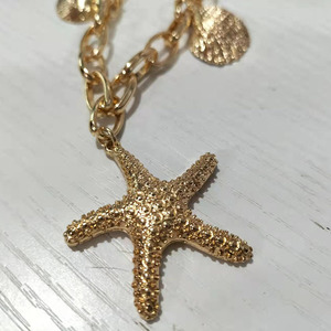Multi-capa océano estilo chapado en oro de aleación de tortuga estrella de mar Conce de personalidad bohemio grueso collar de cadena - Product Image 6