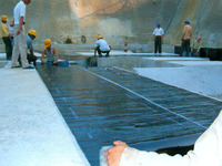 Membrane d'étanchéité en rouleaux d'asphalte bitumineux modifié SBS/APP Technonicol 3 4 5mm 10m pour toiture à souder au chalumeau