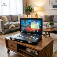 Console d'arcade portable pliable à grand écran de 24 pouces, 2 joueurs, Pandora Box 26800 jeux, console de bar pliable pour arcade à domicile