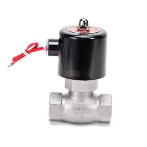 YOULI ZQDF из нержавеющей стали 304 316 латунный паровой высокотемпературный AC220V DC24V газовый прямой резьбовой электромагнитный клапан - Product Image 3