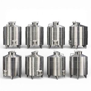 Tanque de Fermentación de Vino de Acero Inoxidable de Grado Alimenticio, Tanque de Fermentación de Uva con Buen Precio para Bodega - Product Image 1